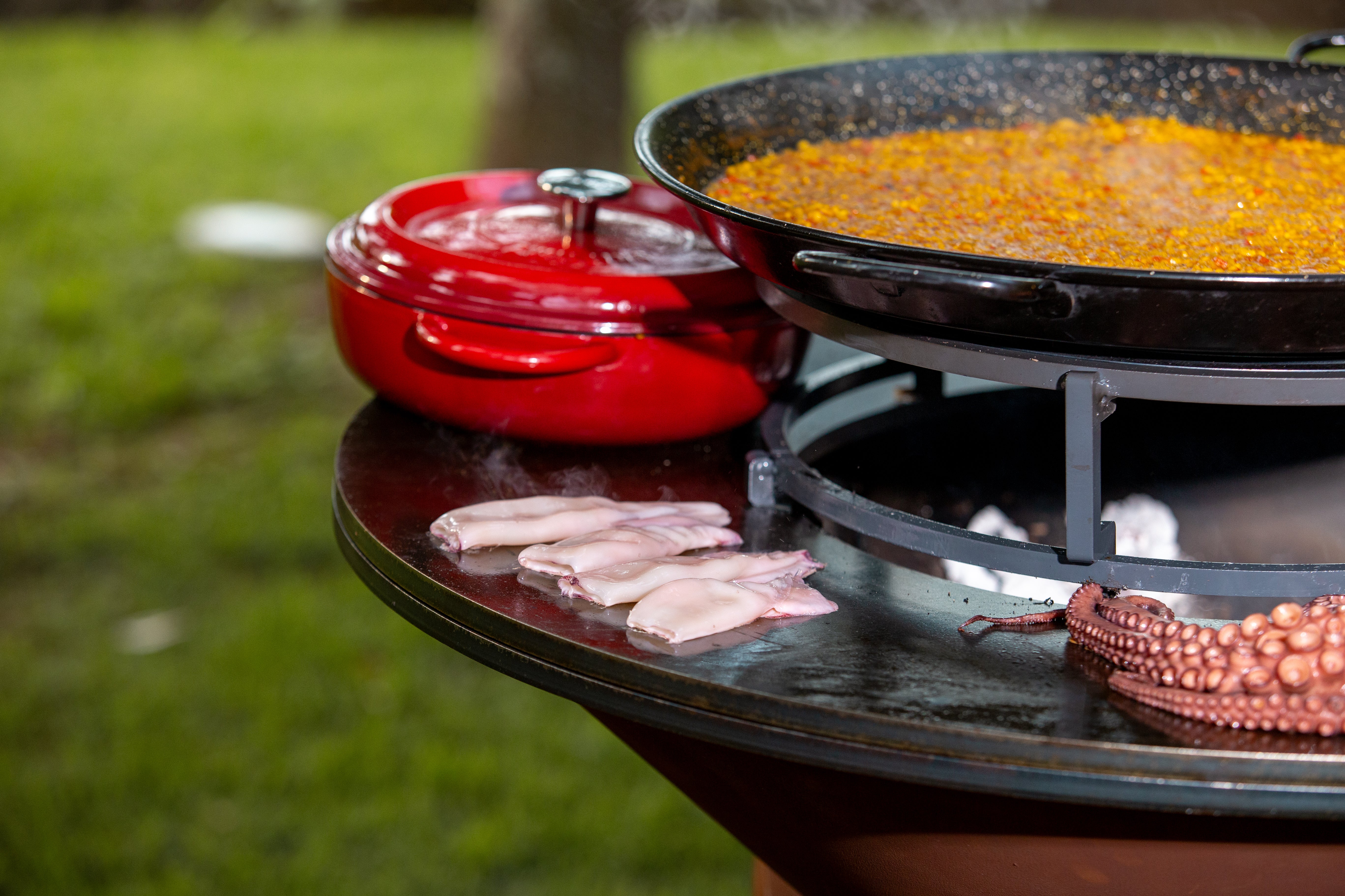 Conjunto Suporte Elevado & Grelha F